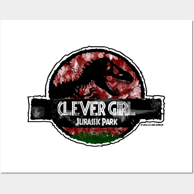 Jurassic Quote Logo - Clever Girl - Robert Muldoon Wall Art by Jurassic Merch